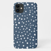 Coques Case-Mate iPhone Spots Dalmatiens Bleus Marine, Points Dalmatiens, (Dos)