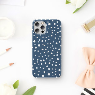 Case-Mate iPhone Case Spots Dalmatiens Bleus Marine, Points Dalmatiens,