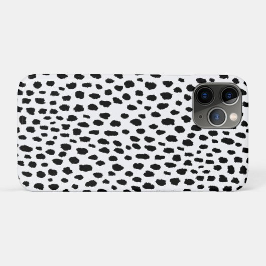 Coques Case-Mate iPhone Spots dalmatiens (noir/blanc) (Dos (Horizontal))