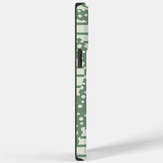 Coques Case-Mate iPhone Spots et bandes 2 - Vert (Verso / Droite)