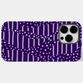 Coques Case-Mate iPhone Spots et rayures 2 - Violet (Verso (horizontal))