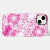 Coques Case-Mate iPhone Spray Abstrait de peinture rose (Verso (horizontal))