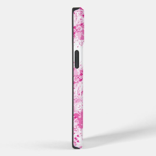 Coques Case-Mate iPhone Spray Abstrait de peinture rose (Verso / Droite)