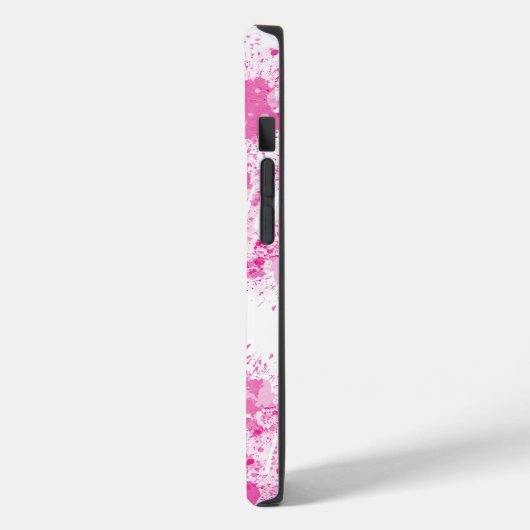 Coques Case-Mate iPhone Spray Abstrait de peinture rose (Verso / Gauche)