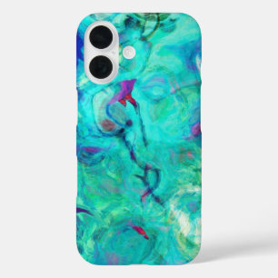 Coques iPhone 16 Sprée d'eau violette