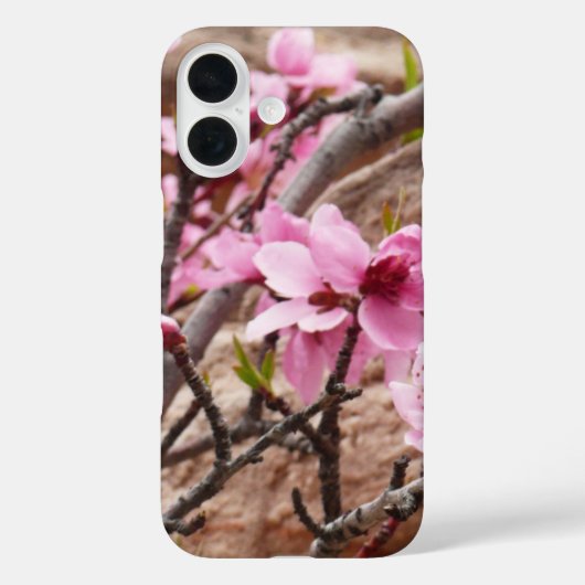 Coques Case-Mate iPhone Spring Blossoms on Zion Rocks (Verso)