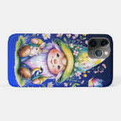 Coques Case-Mate iPhone Spring Gnome with Bunny and Bluebird (Dos (Horizontal))
