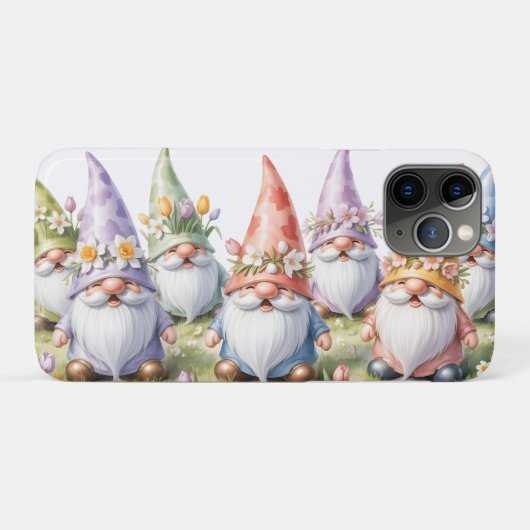 Coques Case-Mate iPhone Spring Gnomes in a Meadow (Dos (Horizontal))