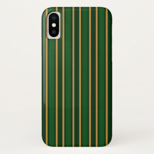 Case-Mate iPhone Case Springbok vert et or bonbons rayures