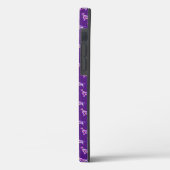 Coques Case-Mate iPhone Springer Spanien Chien Violet Silhouette Monogramm (Verso / Gauche)