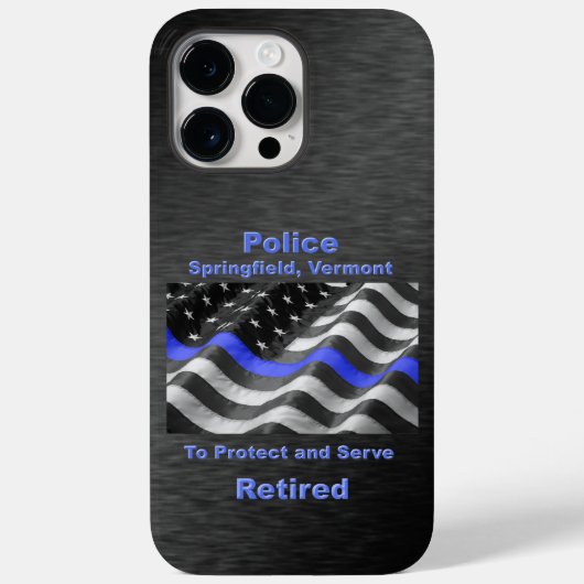 Coques Case-Mate iPhone Springfield, Vermont. Police (Verso)