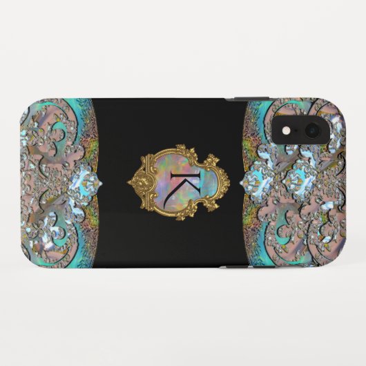 Coques Case-Mate iPhone Springsalla unique Cool élégant Monogramme VI (Dos (Horizontal))