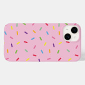 Coques Case-Mate iPhone Sprinkles arc-en-ciel mignon sur iPhone rose / coq (Verso (horizontal))