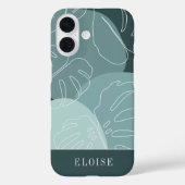 Coques Case-Mate iPhone Spruce & Mint Boho Tropical Monstera Leaf (Verso)