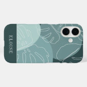 Coques Case-Mate iPhone Spruce & Mint Boho Tropical Monstera Leaf (Verso (horizontal))