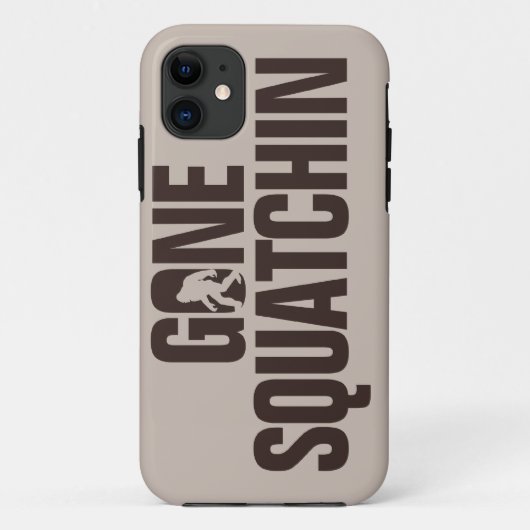 Coques Case-Mate iPhone Squatchin allé bronzage et brun (Dos)