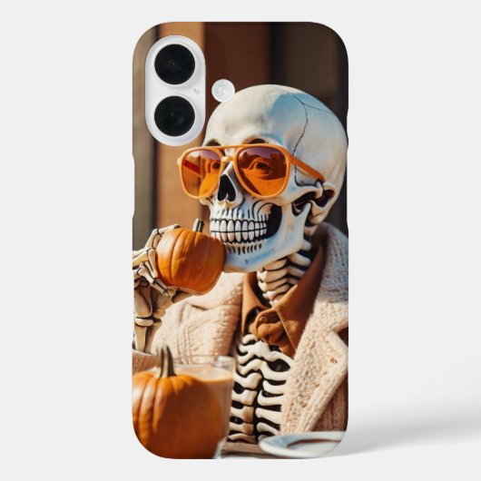 Coques Case-Mate iPhone Squelette citrouille épice (Verso)