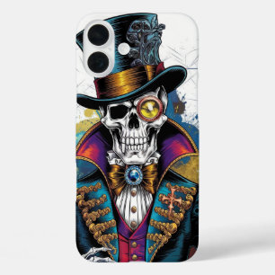 Coques iPhone 16 Plus Squelette dans l'élégance victorienne