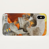 Coques Case-Mate iPhone squelette dans les flammes (Dos (Horizontal))