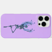 Coques Case-Mate iPhone Squelette de danseuse de ballet aux flammes bleues (Verso (horizontal))