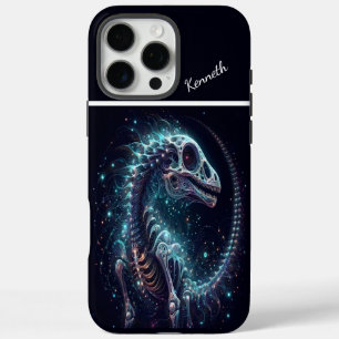 Coques iPhone 16 Pro Max Squelette de dinosaure cosmique