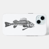 Coques Case-Mate iPhone Squelette de poisson (Verso (horizontal))