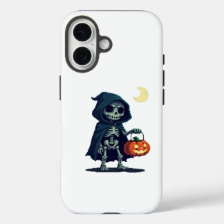 Coques iPhone 16 squelette d'halloween