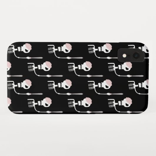 Coques Case-Mate iPhone Squelette d'Halloween avec épée (Dos (Horizontal))