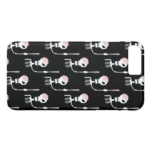 Coques Case-Mate iPhone Squelette d'Halloween avec épée (Dos (Horizontal))