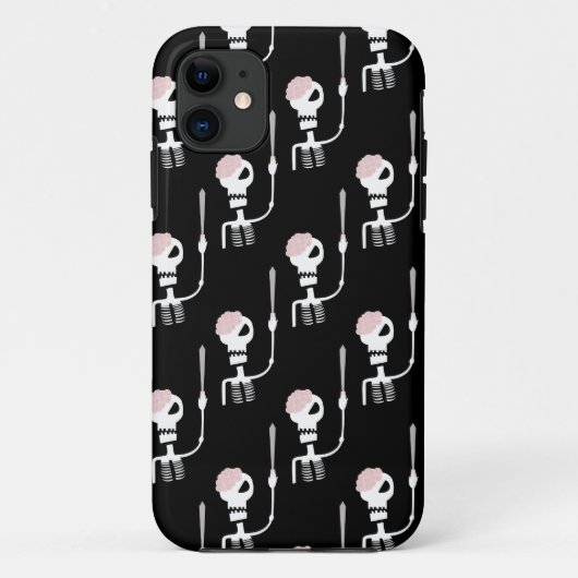 Coques Case-Mate iPhone Squelette d'Halloween avec épée (Dos)