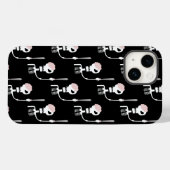 Coques Case-Mate iPhone Squelette d'Halloween avec épée (Verso (horizontal))