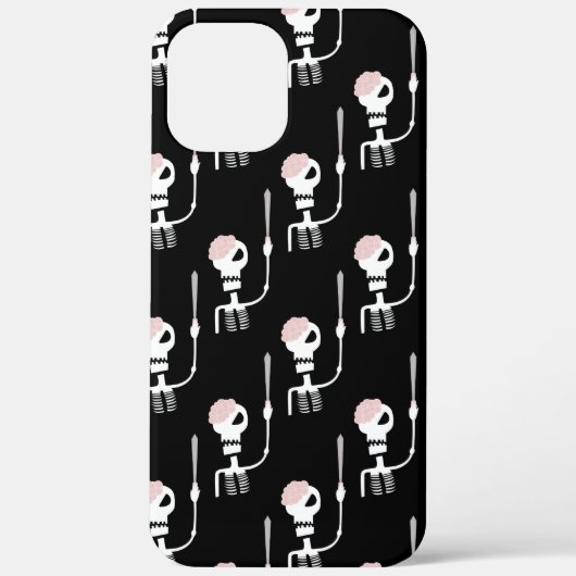 Coques Case-Mate iPhone Squelette d'Halloween avec épée (Verso)