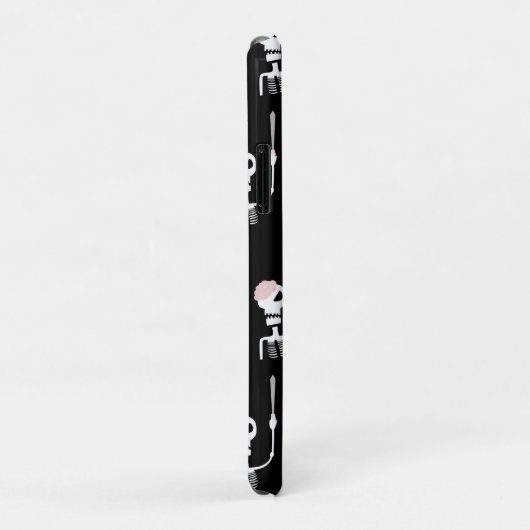 Coques Case-Mate iPhone Squelette d'Halloween avec épée (Dos/Droite)