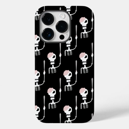 Coques Case-Mate iPhone Squelette d'Halloween avec épée (Verso)