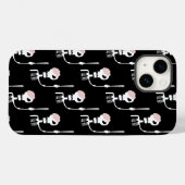Coques Case-Mate iPhone squelette d'Halloween avec une épée (Verso (horizontal))