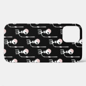 Coques Case-Mate iPhone squelette d'Halloween avec une épée (Verso (horizontal))