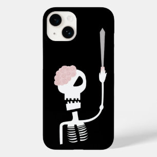 Coque Pour iPhone 14 squelette d'Halloween avec une épée