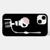 Coques Case-Mate iPhone squelette d'Halloween avec une épée (Verso (horizontal))