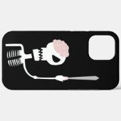 Coques Case-Mate iPhone Squelette d'Halloween avec une épée (Verso (horizontal))