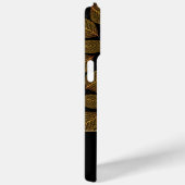 Coques Case-Mate iPhone Squelette d'or Feuilles sur Monogramme personnalis (Verso / Droite)