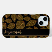 Coques Case-Mate iPhone Squelette d'or Motif feuille sur l'idée cadeau noi (Verso (horizontal))