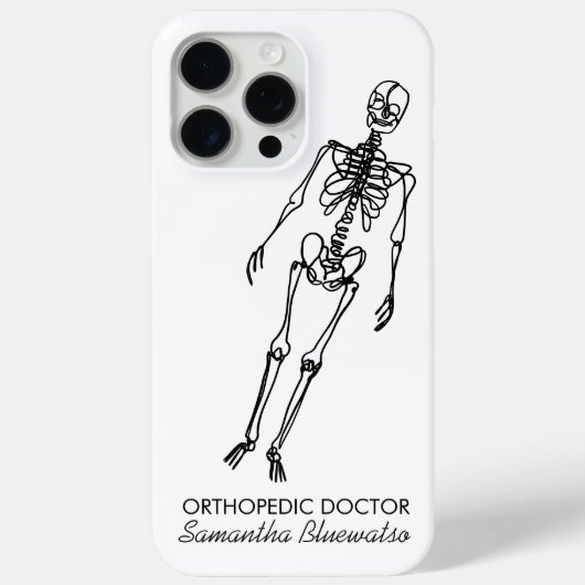 Coques Case-Mate iPhone Squelette drôle médecin orthopédique sculptant l'o (Verso)
