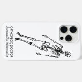 Coques Case-Mate iPhone Squelette drôle médecin orthopédique sculptant l'o (Verso (horizontal))