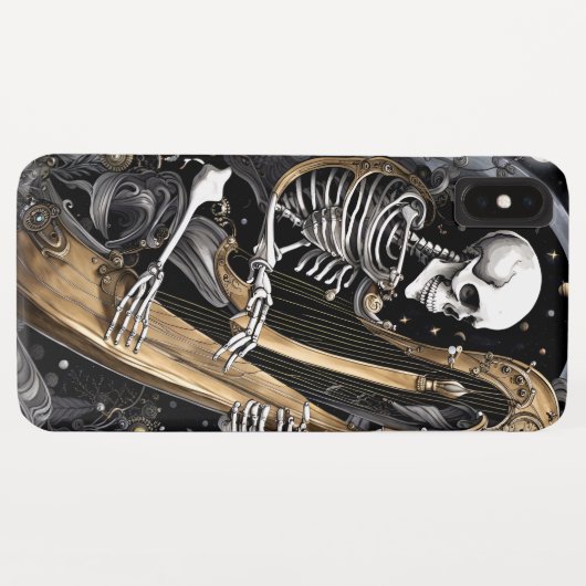 Coques Case-Mate iPhone Squelette et harpe I (Dos (Horizontal))