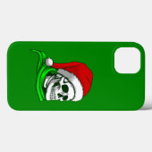 Coques Case-Mate iPhone squelette gothique de Noël père Noël (Verso (horizontal))