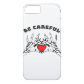 Coques Case-Mate iPhone Squelette Main Avec Coeur Classique (Dos)