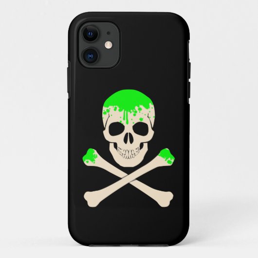 Coques Case-Mate iPhone squelette mince des os croisés du crâne d'hallowee (Dos)