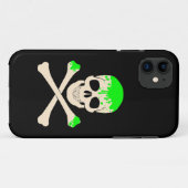 Coques Case-Mate iPhone squelette mince des os croisés du crâne d'hallowee (Dos (Horizontal))