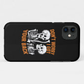 Coques Case-Mate iPhone Squelette Ne t'inquiète pas, j'ai ton dos Hallowee (Dos (Horizontal))