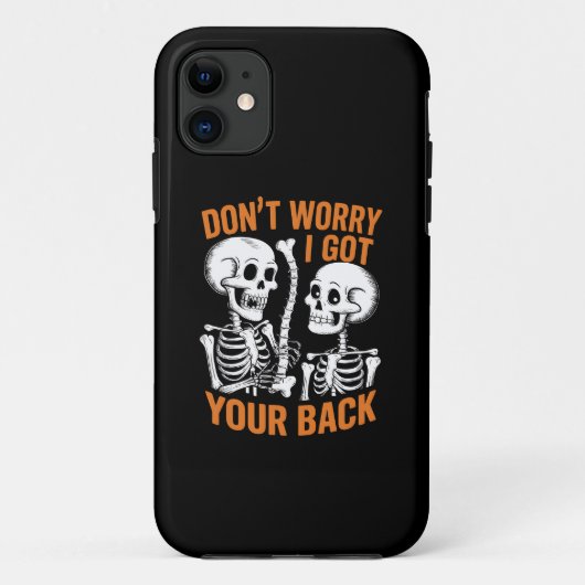 Coques Case-Mate iPhone Squelette Ne t'inquiète pas je te couvre Halloween (Dos)